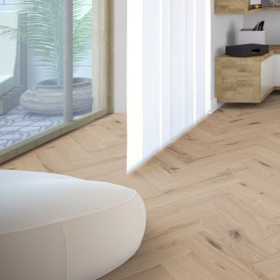 Herringbone Oak Unfinished – 150mm Unfinished Oak